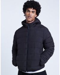 River Island - Regular Fit Hooded Padded Jacket - Lyst