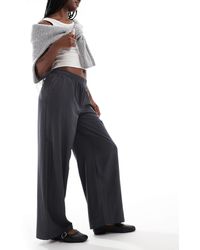 ONLY - Pull-on Wide Leg Trousers - Lyst