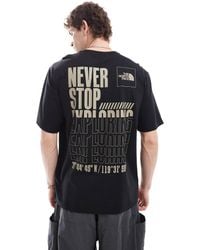 The North Face - Coordinates Back Print T-shirt - Lyst