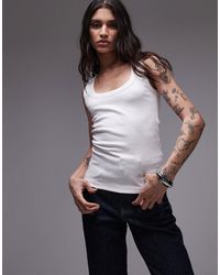 TOPSHOP - – geripptes trägertop - Lyst