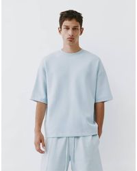 Pull&Bear - Interlock Short Sleeve Heavweight T-shirt - Lyst