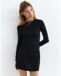 Pull&Bear - – kurzes, asymmetrisches kleid - Lyst