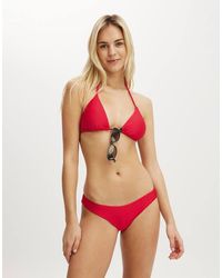 Cotton On - Dip Front High Side Brazilian Bikini Bottom - Lyst