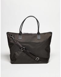ARKET - – unisex-weekender-tragetasche aus nylon mit 36-stunden-format und riemen aus leder - Lyst