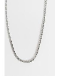 ASOS - Waterproof Stainless Steel Link Rope Chain Necklace - Lyst