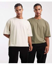 ASOS - Essentials 2 Pack Oversized T-Shirts - Lyst