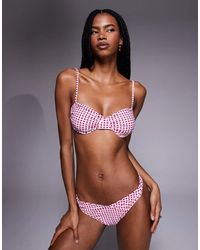 Candypants - Gingham Underwire Bikini Top - Lyst