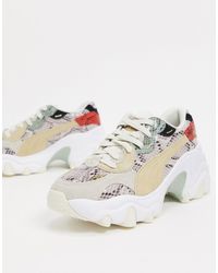 puma pulsar wedge sneakers in gray