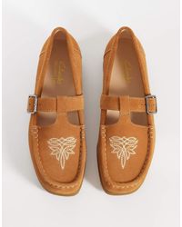 Clarks - Clarks Wallabeeevo T Bar Shoes - Lyst