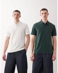 ASOS - – 2er-pack basic-polohemden aus pikee - Lyst