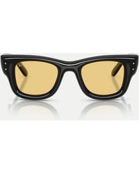 Ray-Ban - – wayfarer – gewölbte, eckige sonnenbrille - Lyst