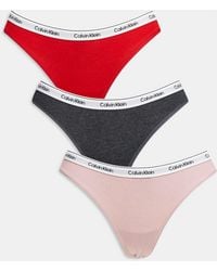 Calvin Klein - – icon logo – 3er-pack tangas - Lyst
