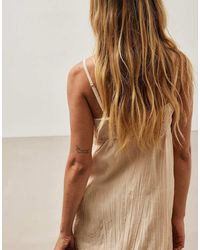 NA-KD - Crinkle Lace Detail Maxi Dress - Lyst