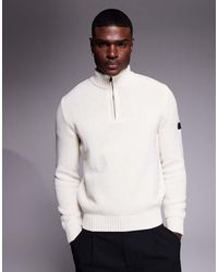 Barbour - Enfield Funnel Neck Jumper - Lyst