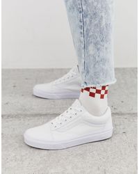 vans old skool triple black platform