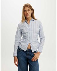 Cotton On - Peyton Gathered Long Sleeve Shirt - Lyst