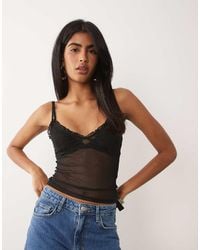 ASOS - Sheer Mesh Cami Top - Lyst