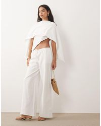Missy Empire - Drawstring Waist Wide Leg Trousers Co-Ord - Lyst