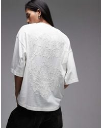 AllSaints - Paloma Amelie Applique Back Graphic T-Shirt - Lyst