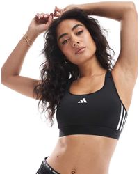 adidas Originals - Adidas Training Hyperglam Mid Support Sports Bra - Lyst