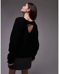 ARKET - Maglione A Coste Miste Con Scollo A V Sul Retro - Lyst
