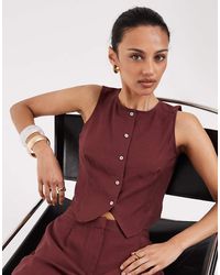 Vero Moda - Button Front Sleeveless Top - Lyst