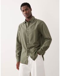 Jack & Jones - – regular-fit-hemd aus leinenmix - Lyst