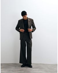 ASOS - Loose Leg Suit Pants With Pleats - Lyst