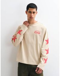 ASOS - Boxy Oversized Long Sleeve T-shirt With Graphic - Lyst