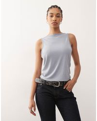 Collusion - Textured Slash Neck Vest - Lyst