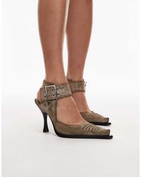 Jeffrey Campbell - Pointed Toe Heeled Shoes With Buckle - Lyst