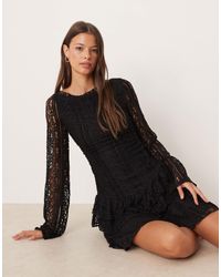 Free People - – tabby – minikleid aus spitze - Lyst