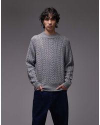 Wrangler - Cable Knit Jumper - Lyst