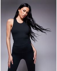 4505 - Icon Soft Touch Racer Back Vest With Inner Bra And Removable Padding - Lyst