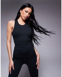 4505 - Icon Soft Touch Racer Back Vest With Inner Bra And Removable Padding - Lyst