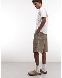 ASOS - Short cargo long - beige - Lyst