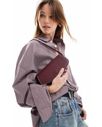 Pull&Bear - Schoudertas Met Contrasterende Stiksels - Lyst