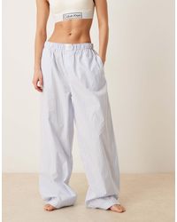 Calvin Klein - Logo Poplin Pyjama Pant - Lyst