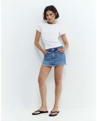 Pull&Bear - Denim Skort - Lyst