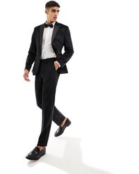 ASOS - Skinny Tuxedo Suit Pants - Lyst