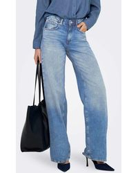 ONLY - Wide-Fit Jeans - Lyst