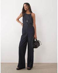 Mango - – jeans-jumpsuit aus 100% baumwolle - Lyst
