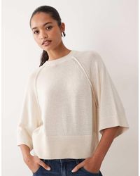 ASOS - Knitted Raglan Detailed Jumper - Lyst