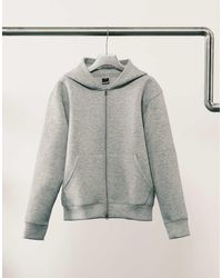 Jack & Jones - Oversized Hoodie With Double Zip - Lyst