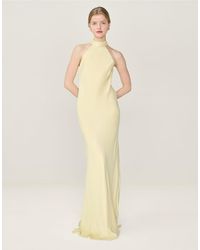 OMNES - Milos Halterneck Maxi Dress With Sash Detail - Lyst