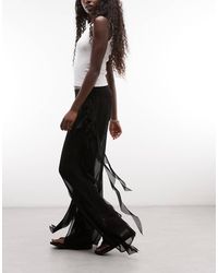 AllSaints - Minna Ruffle Mesh Trousers - Lyst