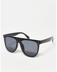 A.J. Morgan Oversized Shield Sunglasses - Black