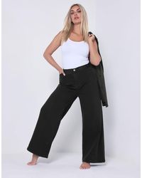 Yours Clothing - Wide Leg Puddle Jeans - Lyst