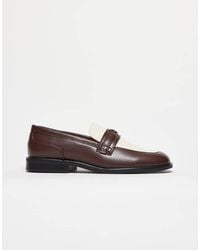 ASOS - Penny Loafers With Square Toe - Lyst