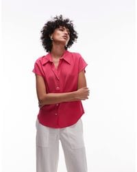 Mango - – klassisches ärmelloses hemd aus satin - Lyst